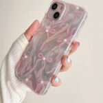 Ribbon Bow Wavy iPhone Case, Pink Bow