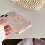 Ribbon Bow Wavy iPhone Case, Pink Bow