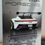 GT3 RS-style race car rear wall key holder in white