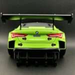 GT Race Car Rear Wall Key Holder with Big Wing, Lime Green