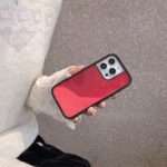 Neon Glow Gradient iPhone Case, Red