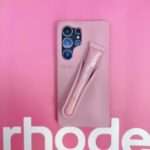 Lip Gloss Holder Samsung Galaxy Case, Light Pink, back view