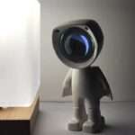 Robot Sunset Projection Lamp, white robot design