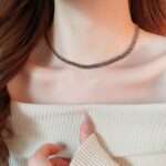 Snake bone copper chain necklace, photo 2