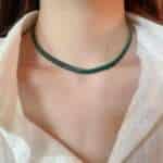 Snake bone copper chain necklace, photo 5