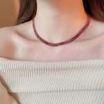 Snake bone copper chain necklace, photo 6