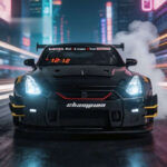 Sports Car Alarm Clock, Black
