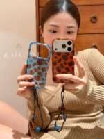 Starry Leopard Glossy iPhone Case