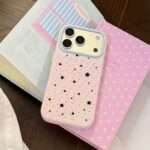 Pastel Star Print iPhone Case, Pink