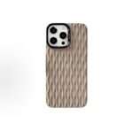 3D Wave Texture iPhone Case, Khaki