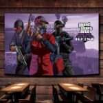 Gamer Wall Tapestry, Masked Crew design