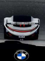 White GT Race Car Key Holder with Rear Wing 3