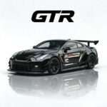 GT-R-Style Widebody Diecast Car 1:36 (Red / Black) - Black