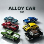 Family set of 6 vintage mini alloy cars 1:64