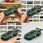 Green GT3 race car diecast all angles
