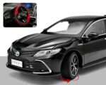 Black executive sedan diecast model 1:18 front view