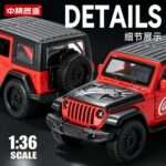 Red cola edition off-road SUV diecast front and rear detail