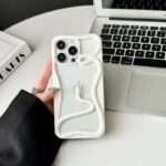 Snake Frame Clear iPhone Case, White