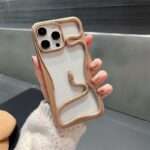 Snake Frame Clear iPhone Case, Khaki