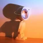 Robot Sunset Projection Lamp, 360 degree rotating head